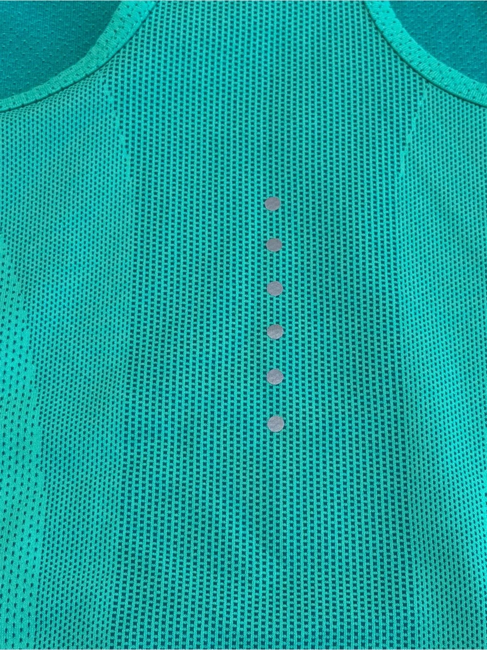 Nike Women’s Dri-FIT Racerback Tank Top XS Teal Green Mesh Running Athletic
